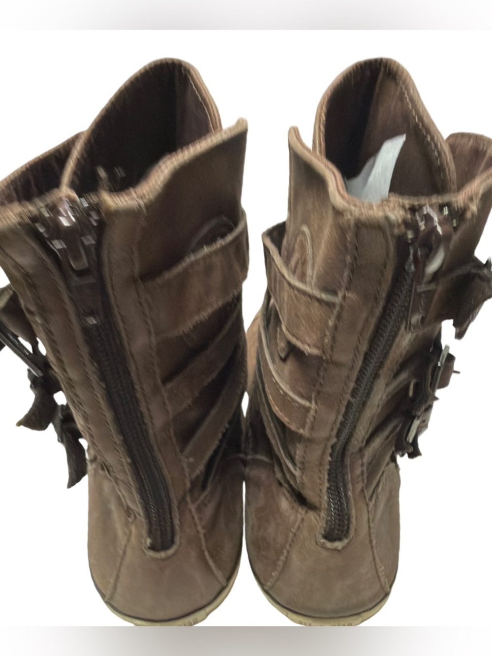 Vintage Converse Chuck Taylor Multi-Strap XHI "Dark Earth" Sneaker Boots Size 10 - Picture 5 of 11